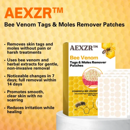 AEXZR™ Bee Venom -🇺🇸𝕊𝕒𝕧𝕖 🇺🇵 𝕥𝕠 8️⃣0️⃣% 𝕥𝕠𝕕𝕒𝕪🗽- Tags & Moles Remover Patches