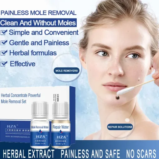 HZA™ Herbal Concentrate Powerful Mole Removal Set