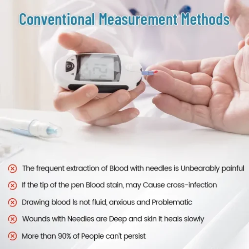 NESLEMY™ GlucoSense Non-Invasive Laser Blood Glucose Meter - Image 2