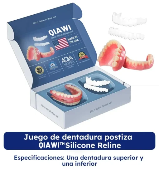 QIAWI - Premium Custom Silicone Denture Set